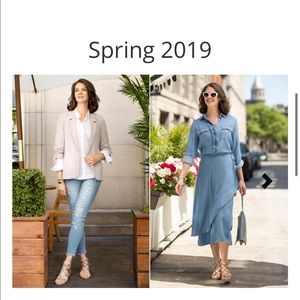 Renuar Light Blue Wash Denim Skirt